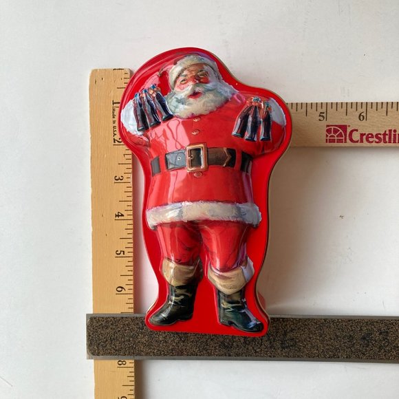 VTG Coca Cola Santa Claus 6.5" H Tin (No Cards) Coca Cola Christmas Collectible - Picture 16 of 16